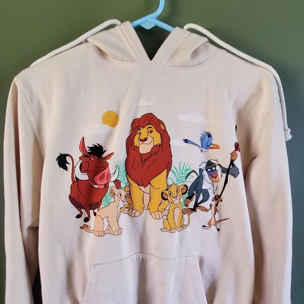 Disney Women's Cream and Tan Hoodie
